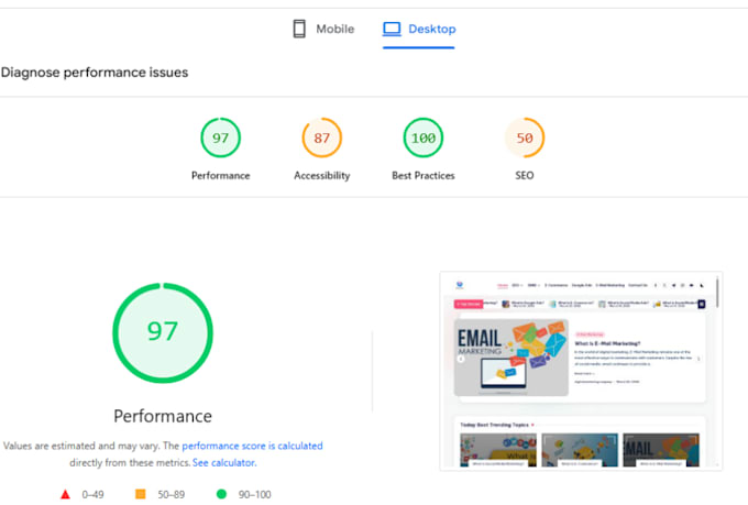 optimize wordpress website speed and core web vitals